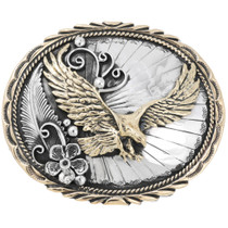 Sterling Silver Golden Eagle Buckle 24055