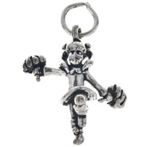 Sterling Silver Cheerleader Charm 35448