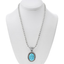 Sterling Turquoise Southwest Pendant 23654