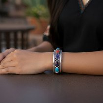 Native American Multi Gemstone Bracelet