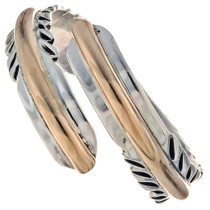 Gold Silver Feather Ring 24819