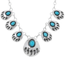 Bear Paw Turquoise Necklace Set 25369