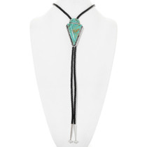Carved Turquoise Arrowhead Bolo Tie 25137