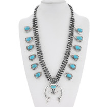 Turquoise Squash Blossom Necklace 26433