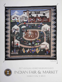 Heard Museum Navajo Rug Art Poster 2013