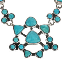 Turquoise Silver Handmade Necklace 11514