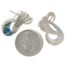 Ocean Blue Opal Earrings 26775