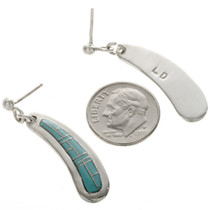 Inlaid Turquoise Dangle Earrings 12481