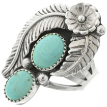 Turquoise Silver Ladies Ring 27157