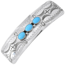 Turquoise Sterling Silver Barrette 26202