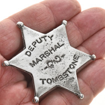 Deputy Marshal Western Silver Badge 28994