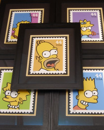 Limited Edition The Simpsons Quality Framed Print Set 2009