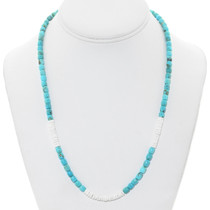 Turquoise Shell Bead Necklace 27436