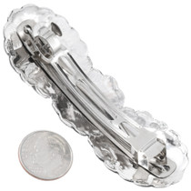 Genuine Navajo Turquoise Hair Barrette 29349