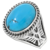 Turquoise Thunderbird Mens Ring 27102