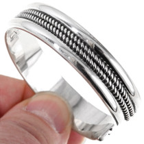 Twist Wire Silver Bracelet 12721