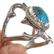 Navajo Old Pawn Style Turquoise Ring 29017