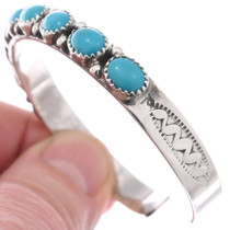 Hammered Sterling Navajo Cuff 29234