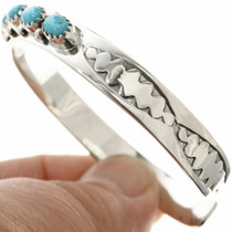 Hammered Sterling Navajo Cuff 29231