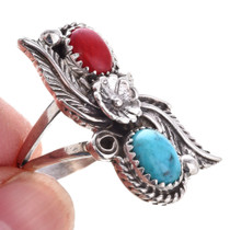 Kingman Turquoise Silver Ladies Ring 28532