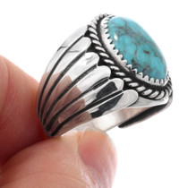 Mens Turquoise Sterling Ring 23398