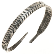 Navajo Sterling Feather Bracelet 29722