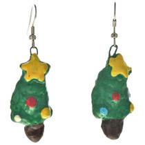 Southwest Christmas Tree Dangle Earrings 11150