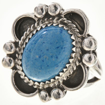 Blue Denim Lapis Ladies Silver Ring 28686