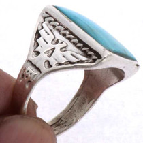 Navajo Turquoise Mens Ring 25495