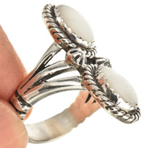 Ladies MOP Silver Southwest Ring 25931