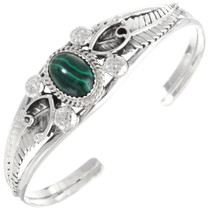 Malachite Sterling Ladies Bracelet 22402