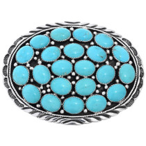 Natural Turquoise Belt Buckle 26240