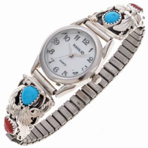 Turquoise Coral Ladies Watch 24571