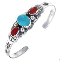 Childrens Navajo Three Stone Cuff 29583