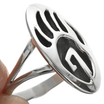 Sterling Overlaid Navajo Ring 29736