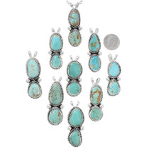 Natural Green Turquoise Pendants 28654