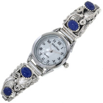 Lapis Silver Ladies Watch Bracelet 23011