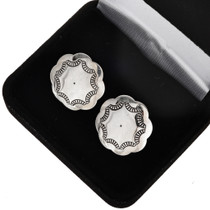 Southwest Sterling Concho Cuff Links 20889