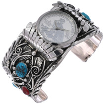 Sleeping Beauty Turquoise Coral Mens Watch 24488
