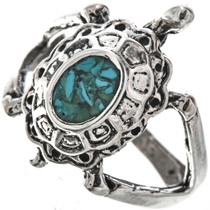 Navajo Turquoise Turtle Ring 29283