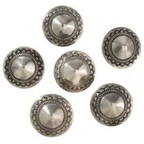 Southwest Silver Concho Button 229709