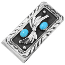 Sterling Silver Turquoise Money Clip 26842 Sterling Silver Turquoise Money Clip 26842
