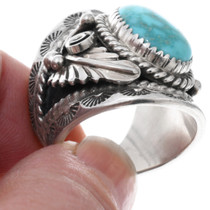 Native American Waterweb Turquoise Ring 25272