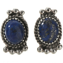 Lapis Sterling Stud Earrings 28863