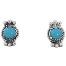 Turquoise Silver Stud Earrings 28840