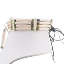 Navajo Turquoise Bone Choker 23277