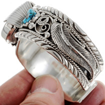 Turquoise Silver Bracelet Watch 24425