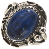 Dark Blue Lapis Sterling Ring 28748