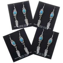 Natural Kingman Turquoise Earrings 27493