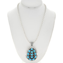 Turquoise Cluster Indian Pendant 25329